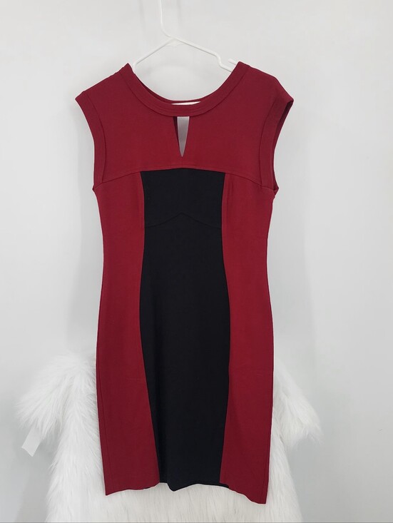 Yoana Baraschi Dresses & Skirts - Yoana Baraschi Colorblock Bodycon Dress | Made inNYC |Size 6 Red & Black
